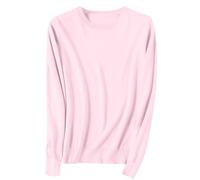 Hoodie Damen Pullover Weihnachten Oversize Shirt Teenager Mädchen Sweet Winterjacke Rosa Mit Weiten Rollkragen Baumwoll Shirts Langarm Gestreiftes Sweatshirt Farbe Für Kleidung