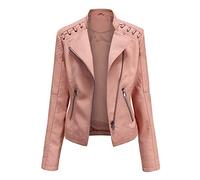 Hoodie Damen Sale, Must Haves Festival, Lederjacke Damen Große Größen Damen Motorjacke Mantel Zip Biker Short Punk Cropped Tops S Damen Mantel Mit, Prime Deals