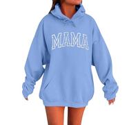 Hoodie Damen Warme Hoodies Einfarbige Kapuzenpullover Winter Bekleidung Teenager Mädchen Sweatshirt mit Kapuze Vintage Oberteil Mode Frauen Pullover,Oversize Jacke Damen,Halloween/Weihnachts/Geschenk
