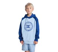 Hoodie DC SHOES "DC Corpo Raglan", Jungen, Gr. 8(125-130cm), blau (blau fog), Obermaterial: 55% Baumwolle, 25% Baumwolle, 20% Polyester., Sweatshirts Hoodie (16559952-8) blau fog