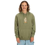 Hoodie DC SHOES "Laugh Stack", Herren, Gr. S, bronze grün, Obermaterial: 55% Baumwolle, 25% Baumwolle, 20% Polyester., Sweatshirts Hoodie (76312034-S) bronze grün