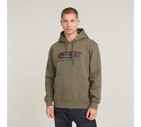 G-Star Herren Old Skool Logo Hooded Sweatshirt, Braun (Turf D26347-D733-273), L