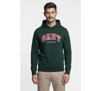 Hoodie GANT "GRAPHIC", Herren, Gr. L, grün (tartan grün), Sweatware, Obermaterial: 80% Baumwolle, 20% Polyester, normal, Bündchen, Sweatshirts Hoodie (68628304-L) tartan grün