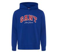 Hoodie GANT "GRAPHIC", Herren, Gr. M, blau (crisp blau), Sweatware, Obermaterial: 80% Baumwolle, 20% Polyester, normal, Bündchen, Sweatshirts Hoodie (61306867-M) crisp blau