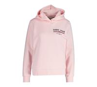 Hoodie GANT "REG GRAPHIC HOODIE", Damen, Gr. XXL, rot (salmon), Sweatware, Obermaterial: 80% Baumwolle, 20% Polyester, regular fit, Rippbündchen, Sweatshirts Hoodie, gerippte Abschlüsse, Kapuze ohne K