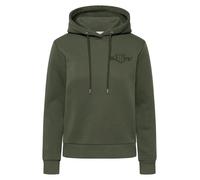 Hoodie GANT "REG TONAL SHIELD HOODIE", Damen, Gr. 3XL, grün (mossy grün), Sweatware, Obermaterial: 78% Baumwolle, 22% Polyester, regular fit hüftlang, Rippbündchen, Sweatshirts Hoodie, Ton in Ton Stic