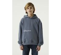 Hoodie GARCIA, Jungen, Gr. 128/134, blau (jay blau), Sweatware, Obermaterial: 100% Baumwolle, regular fit normal, ohne Ausschnitt, Rippbündchen, Sweatshirts Hoodie, mit Kapuze (26220764-128) jay blau