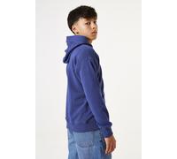 Hoodie GARCIA, Jungen, Gr. 164/170, blau (whale blau), Sweatware, Obermaterial: 100% Baumwolle, unifarben, regular fit taillenbedeckt, Rippbündchen, Sweatshirts Hoodie, mit Kapuze, for Boys (76686911-