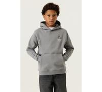 Hoodie GARCIA, Jungen, Gr. 164/170, pebble, Sweatware, Obermaterial: 80% Baumwolle, 20% Polyester, normal, ohne Ausschnitt, Sweatshirts Hoodie, Rückseite plakativ bedruckt (15393419-164) pebble