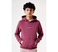 Hoodie GARCIA, Jungen, Gr. 164/170, rot (jester rot), Sweatware, Obermaterial: 80% Baumwolle, 20% Polyester, bedruckt, regular fit taillenbedeckt, Rippbündchen, Sweatshirts Hoodie, mit Print (64500500
