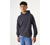Hoodie GARCIA, Kinder, Gr. 164/170, grau (dunkelgrau), Sweatware, Obermaterial: 100% Baumwolle, unifarben, regular fit taillenbedeckt, Rippbündchen, Sweatshirts Hoodie, mit Kapuze, for Boys (13065317-