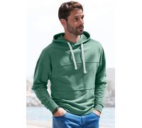Hoodie H.I.S, Herren, Gr. XXL (60/62), grün, Sweatware, Obermaterial: 60% Baumwolle, 40% Polyester, unifarben, regular fit normal, Rundhals, angesetztes Bündchen, Sweatshirts Hoodie, Langarm Sweater m
