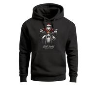Hoodie Herren Bad Santa Biker Unholy Rides Kapuzen-Pullover Männer Neverless® - Bad Santa schwarz 5XL