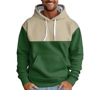 Hoodie Herren,Druck Sweatshirt mit Kordelzug Kapuze Langarm Kapuzenpullover Herren Tasche Hemd Winter 2024 Kapuzenjacke Baumwolle Bequeme Pulli Lässig Loose Shirt Geschenke Für Männer(#G Army Green,L)