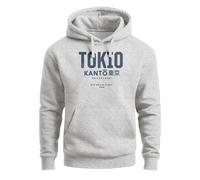 Hoodie Herren Frontprint Tokyo Japan Japanische Schriftzeichen Grafik Print Fashion Streetstyle Männer