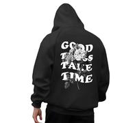 Hoodie Herren, Hoodie Herren Oversize Backprint Pullover Sweatshirt mit Kapuze Brief Aufdruck Langarm Kapuzenpullover mit Tasche Y2K Hoody Männer Casual Sweatshirts Kapuzenpulli Hoodies