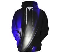 Hoodie Herren Langarm Mode Gestreiftes Gradient Kapuzenpullover Mit Taschen Oversize Hoody Casual Mit Kapuze Herbst Winter Basic Sweatshirt Für Männer Leicht Bequeme Hooded Kapuzenpulli Streetwear