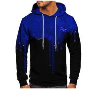 Hoodie Herren Langarm Mode Gestreiftes Gradient Kapuzenpullover Mit Taschen Oversize Hoody Casual Mit Kapuze Herbst Winter Basic Sweatshirt Für Männer Leicht Bequeme Hooded Kapuzenpulli Streetwear