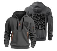 Hoodie Herren Oversize Winter Dicke Kapuzenpulli Casual Sweatshirt Hip Hop Outdoor Kapuzenpullover Personalisierte Hoodie Langarm Pullover mit Taschen Kordelzug 2024 Winter Pulli(Dark Gray,3XL)