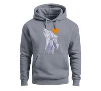 Hoodie Herren Polygon Print Wolf Wald Outdoor Adventure Natur Tiermotiv Fashion Streetstyle - Polygon Wolf convoy grey XL