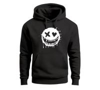 Hoodie Herren Print Aufdruck Motiv Smiling Drip Face Männer Fashion Streetstyle