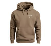 Hoodie Herren Print Aufdruck Vogel Origami Polygon Brustprint Logo Fashion Streetstyle