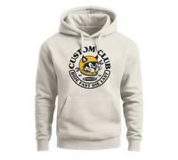 Hoodie Herren Print Biker Motiv Racing Cat Schriftzug Ride Fast Die Last Fashion Streetstyle