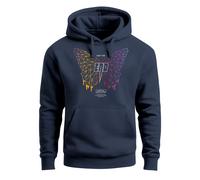 Hoodie Herren Print Schmetterling Geometric Design Butterlfy Spruch Not the End Fashion Streetstyle - Not the End navy L