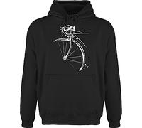 Hoodie Herren Pullover Männer - Bekleidung Radsport - Fahrrad Geschenk Rennrad I Radfahren Geschenk - S - Schwarz - geschenke für rennradfahrer bike rad fun-kapuzenpullover radfahrer bicycle pulli