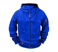 Hoodie Herren ReißVerschluss Oversize Sweatshirt mit Tasche Multifunktionale Strickjacke Kapuzenjacke Sweatjacke Zip Sweater Hoodie Lässiger, modischer, einfarbiger, lockerer Kapuzenpullover S-XXXXL