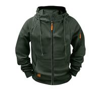 Hoodie Herren ReißVerschluss Oversize Sweatshirt mit Tasche Multifunktionale Strickjacke Kapuzenjacke Sweatjacke Zip Sweater Hoodie Lässiger, modischer, einfarbiger, lockerer Kapuzenpullover S-XXXXL