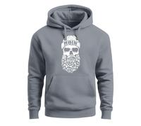 Hoodie Herren Totenkopf Nordisch Moin Hamburg Dialekt Skull Anker Fashion Streetstyle - Moin Skull convoy grey 3XL