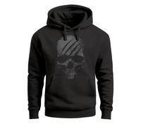 Hoodie Herren Totenkopf Skull Totenschädel Skelett Print Aufdruck Fashion Streetstyle - Skull Gym schwarz S