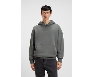 Hoodie HUGO BLUE "Nazardo", Herren, Gr. XL, medium grau036, Sweatware, Obermaterial: 100% Baumwolle, unifarben, relaxed fit normal, Rundhals, Rippbündchen, Sweatshirts Hoodie (62246728-XL) medium grau