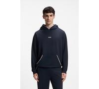 Hoodie HUGO UNDERWEAR "NOAH", Herren, Gr. XXL (56), blau (navy 416), Sweatware, Obermaterial: 61% Baumwolle, 34% Modal, 5% Elasthan, relaxed fit normal, Rippbündchen, Sweatshirts Hoodie (87497953-XXL)