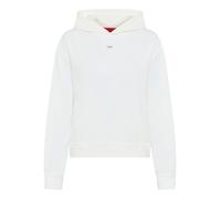 Hoodie HUGO UNDERWEAR "Signature", Damen, Gr. M, natural 101, Sweatware, Obermaterial: 48% Baumwolle, 48% Modal, 4% Elasthan, normal normal, Bündchen, Sweatshirts Hoodie, basic, normale Passform (9944