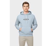 Hoodie JACK & JONES "JCOPACER LOGO PRINT SWEAT HOOD", Herren, Gr. M, blau (subdued blau), Sweatware, Obermaterial: 70% Baumwolle, 30% Polyester, bedruckt, relaxed fit, Rippbündchen, Sweatshirts Hoodie
