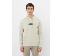 Hoodie JACK & JONES "JCOPACER LOGO PRINT SWEAT HOOD", Herren, Gr. XL, weiß (moonbeam), Sweatware, Obermaterial: 70% Baumwolle, 30% Polyester, bedruckt, relaxed fit, Rippbündchen, Sweatshirts Hoodie (8