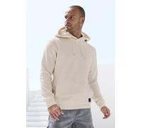 Hoodie JOHN DEVIN, Herren, Gr. 3XL (64/66), beige (creme), angeraute Sweatware, Obermaterial: 60% Baumwolle, 40% Polyester, unifarben, regular fit normal, Rundhals, angesetztes Bündchen, Sweatshirts H