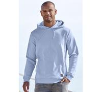 Hoodie JOHN DEVIN, Herren, Gr. S (44/46), blau (hellblau), angeraute Sweatware, Obermaterial: 60% Baumwolle, 40% Polyester, unifarben, regular fit normal, Rundhals, angesetztes Bündchen, Sweatshirts H