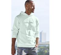 Hoodie JOHN DEVIN, Herren, Gr. XL (56/58), grün (mint), angeraute Sweatware, Obermaterial: 60% Baumwolle, 40% Polyester, unifarben, regular fit normal, Rundhals, angesetztes Bündchen, Sweatshirts Hood