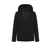 Hoodie JOOP, Damen, Gr. 44, schwarz, Sweatware, Obermaterial: 63% Baumwolle, 37% Polyester, clean, unifarben, regular fit normal, Bündchen, Sweatshirts Hoodie, mit glänzendem Logobändchen (53477716-44