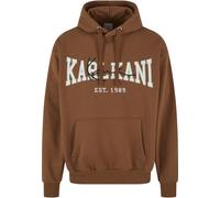 Hoodie KARL KANI "Karl Kani Herren", Herren, Gr. XS, braun, 80% Baumwolle, 20% Polyester, unifarben, Sweatshirts Hoodie (54062700-XS) braun