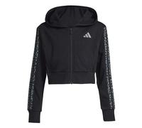 adidas Seasonals 3-Streifen Animal Print Sweatjacke Mädchen KB6985 - black/white 164