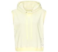 Hoodie LASCANA ACTIVE, Damen, Gr. L (44/46), gelb (buttermilchgelb), Obermaterial: 60% Baumwolle, 40% Polyester, Sweatshirts Hoodie, ohne Ärmel (37104200-L) buttermilchgelb