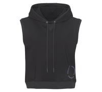 Hoodie LASCANA ACTIVE, Damen, Gr. M (40/42), blau (dunkelgrau), Obermaterial: 60% Baumwolle, 40% Polyester, Sweatshirts Hoodie, ohne Ärmel (94397834-M) dunkelgrau