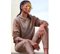 Hoodie LASCANA ACTIVE Gr. XL (48/50), braun (braun, kupfer) Damen Sweatshirts (67899606-XL) braun, kupfer