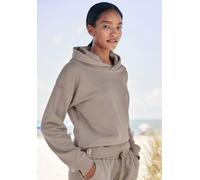 Hoodie LASCANA Gr. 36/38, braun (hellbraun) Damen Sweatshirts (22313226-36) hellbraun