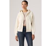 Hoodie LEVI'S "EVERYDAY FULL ZIP HOODIE SWEATSHIRT", Damen, Gr. M (38), beige (oatmeal heather b0279 bros brushed fleece), Sweatware, Obermaterial: 58% Baumwolle, 42% Polyester, regular fit normal, oh