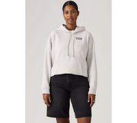 Hoodie LEVI'S "GRAPHIC EVERYDAY HOODIE", Damen, Gr. S (36), weiß (flower bw orbit htrt), Sweatware, Obermaterial: 58% Baumwolle, 42% Polyester, Sweatshirts Hoodie (16682439-S) flower bw orbit htrt